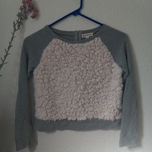 Fluffy slightly cropped sweater